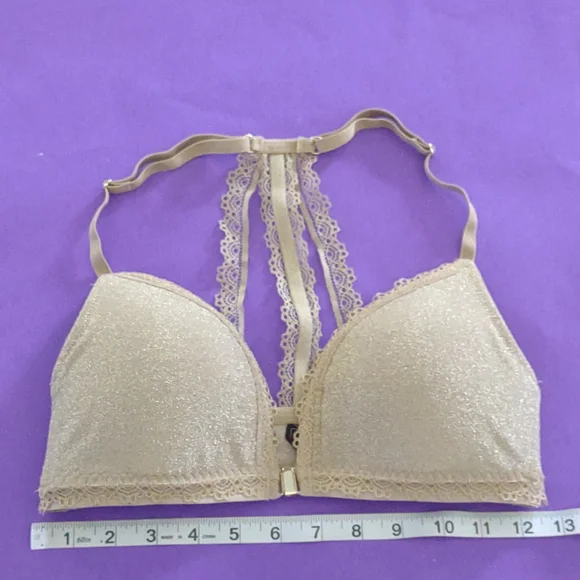 Imtimissimi metallic gold soft cup bra. Size is missing fits 34B/C - Picture 5 of 8